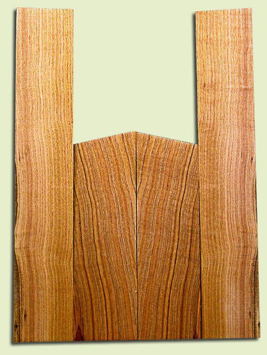 Curly Butternut Concert Ukulele Back and Side Set