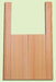 Douglas Fir, Mandolin Flat Top Back & Side Set, Fine Grain