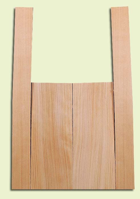 Port Orford Cedar, Mandolin Flat Top Back & Side Set, Medium Grain with Amazing Stiffness