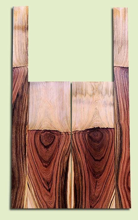 Grafted Pistachio, Mandolin Flat Top Back & Side Set, Salvaged from Commercial Grove