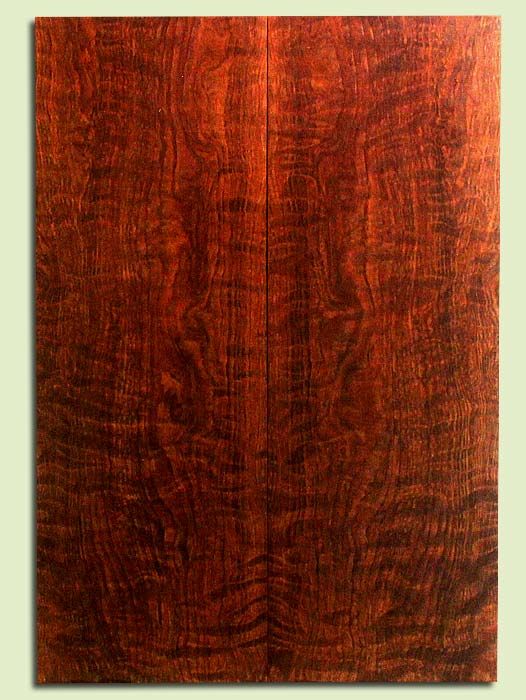 Curly Redwood, Solid Body Guitar or Bass Drop Top Set, Med. to Fine Grain Salvaged Old Growth