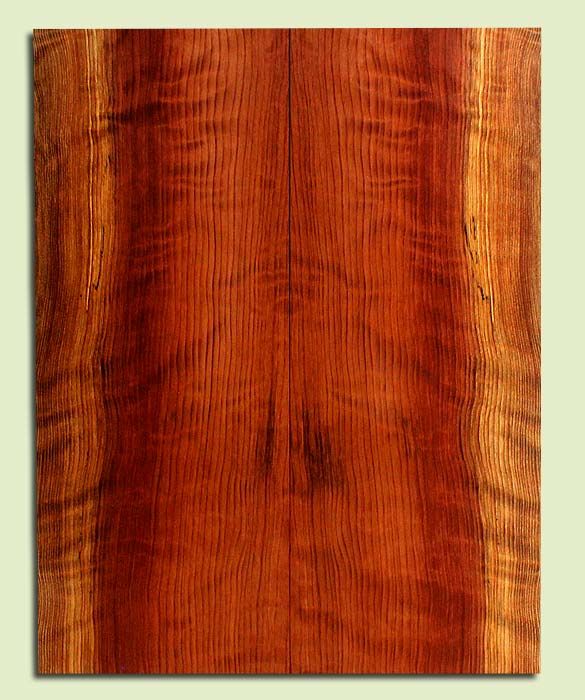 Curly Redwood, Solid Body Guitar or Bass Drop Top Set, Med. to Fine Grain Salvaged Old Growth