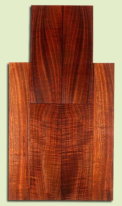 Koa 6 piece, Soprano Ukulele Top, Back & Side Set, Med. to Fine Grain Salvaged Old Growth