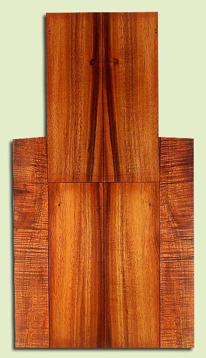 Koa 6 piece, Soprano Ukulele Top, Back & Side Set, Med. to Fine Grain Salvaged Old Growth