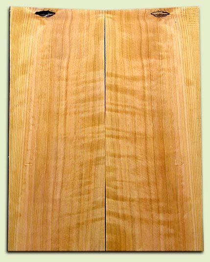 Curly Port Orford Cedar Solid Body Electric Guitar Top Set, Salvaged Old Growth